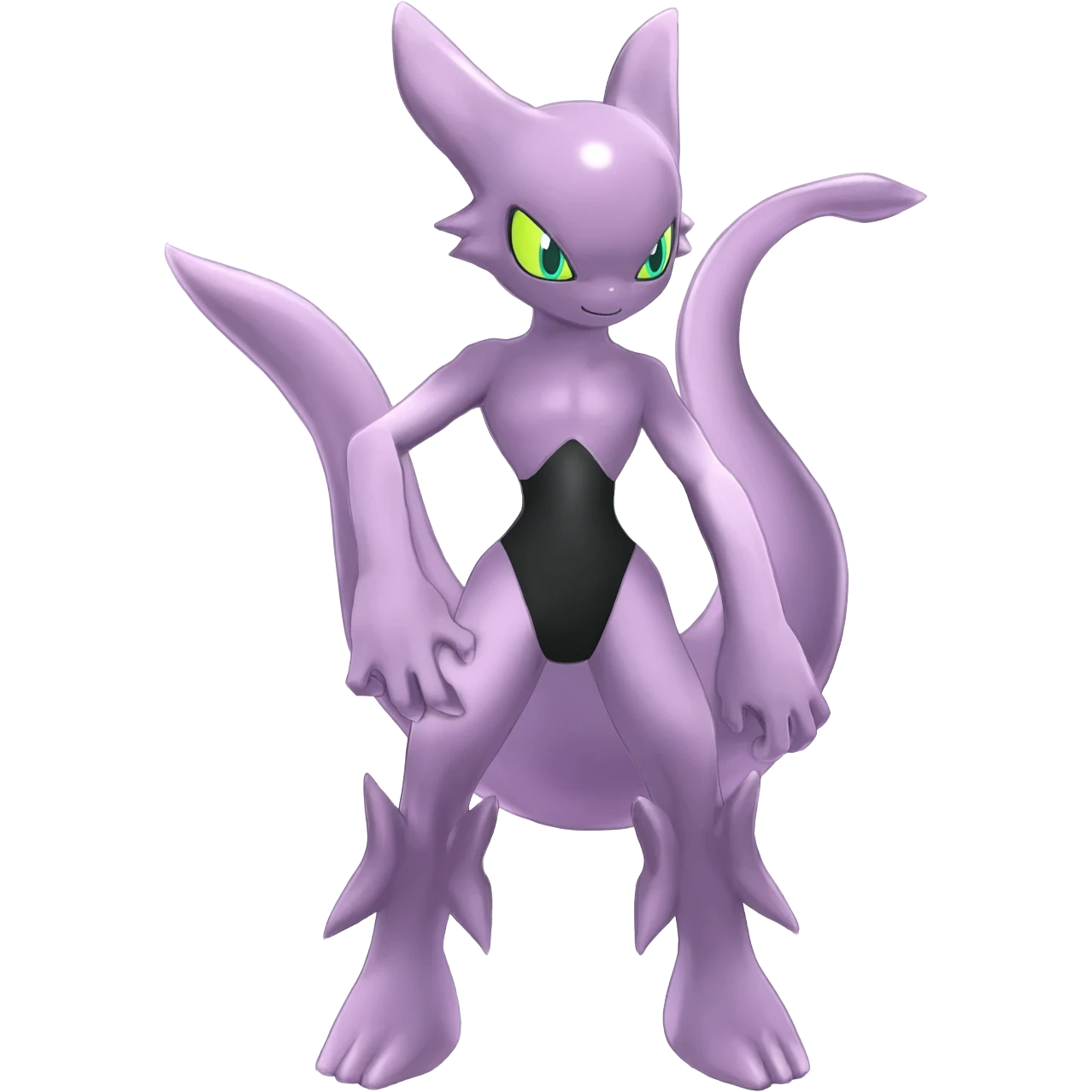 Shiny Anthropomorphic furry  Genesect-Mewtwo-Fakémon-hybrid-creature (full body)  emoji