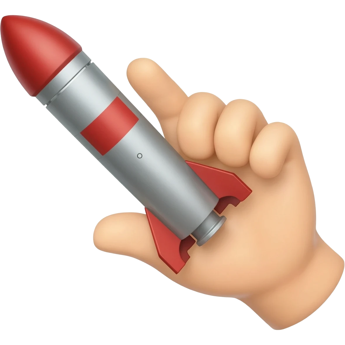 hand hold missile emoji