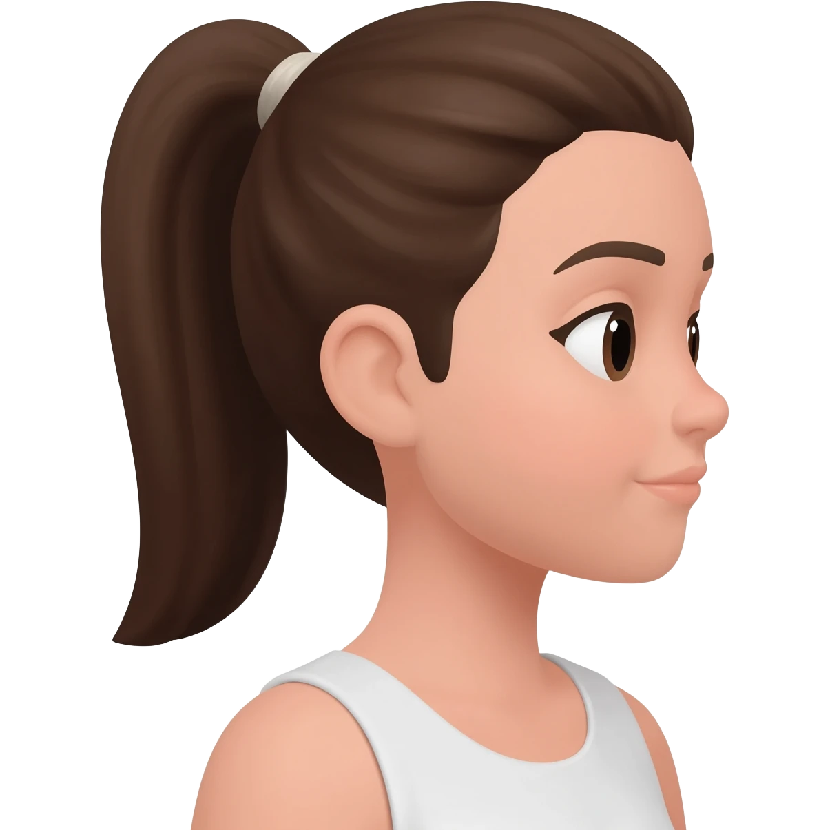 Girl with ponytail emoji