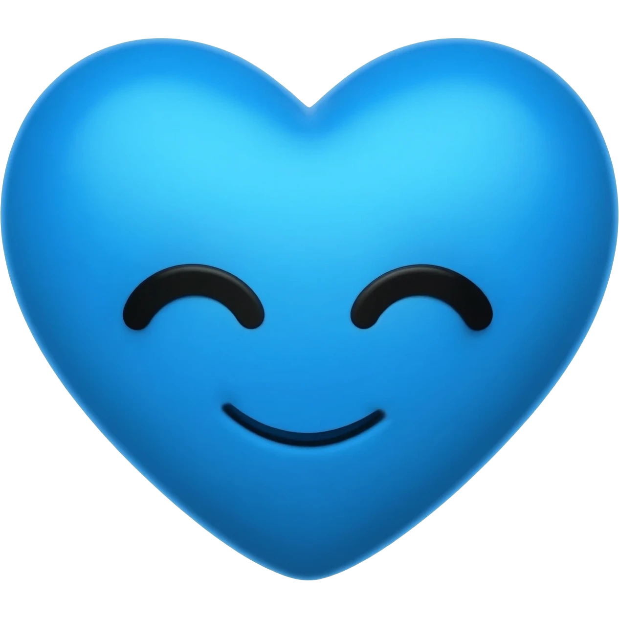 اريد قلب ازرق. مع غمزة emoji