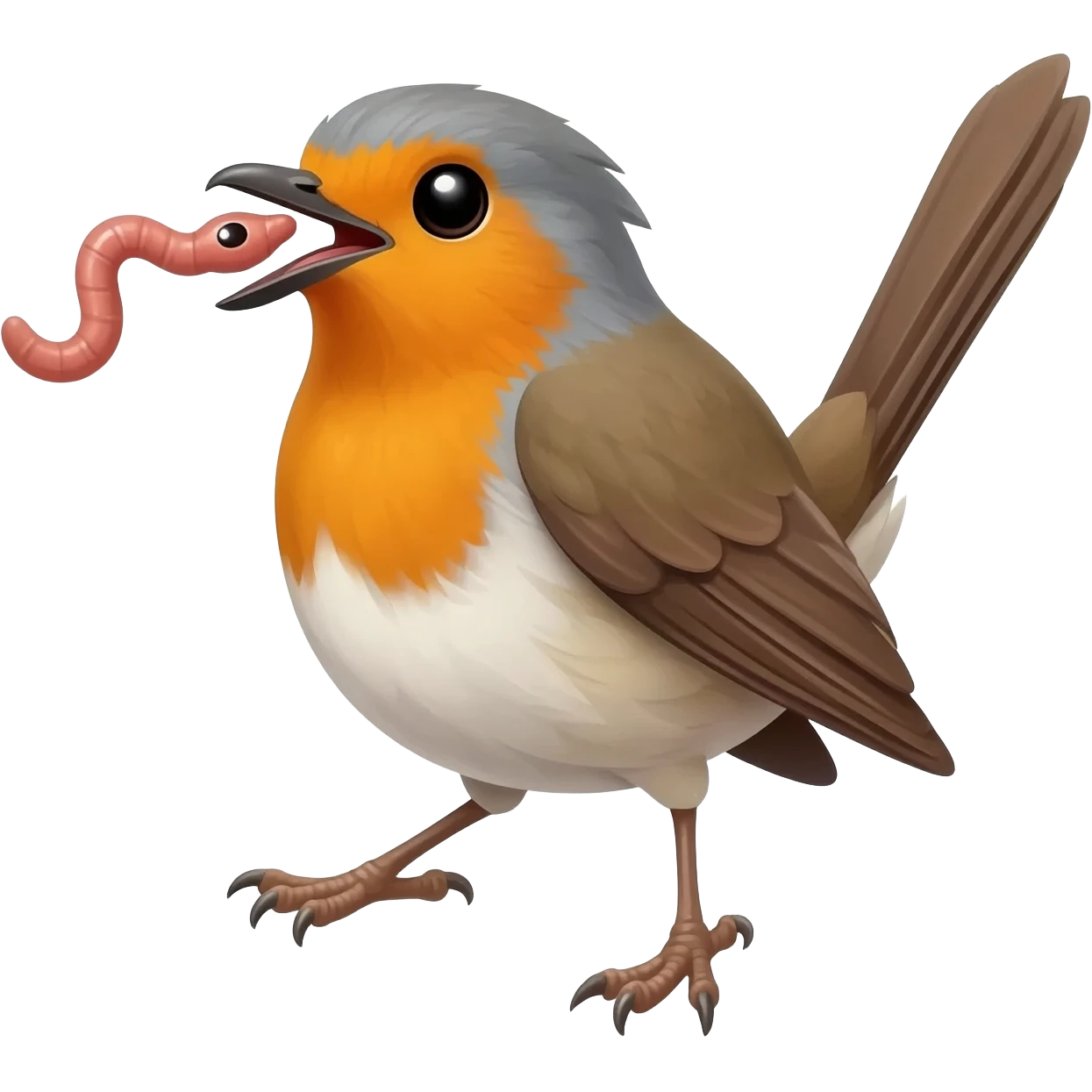 early bird gets the worm emoji