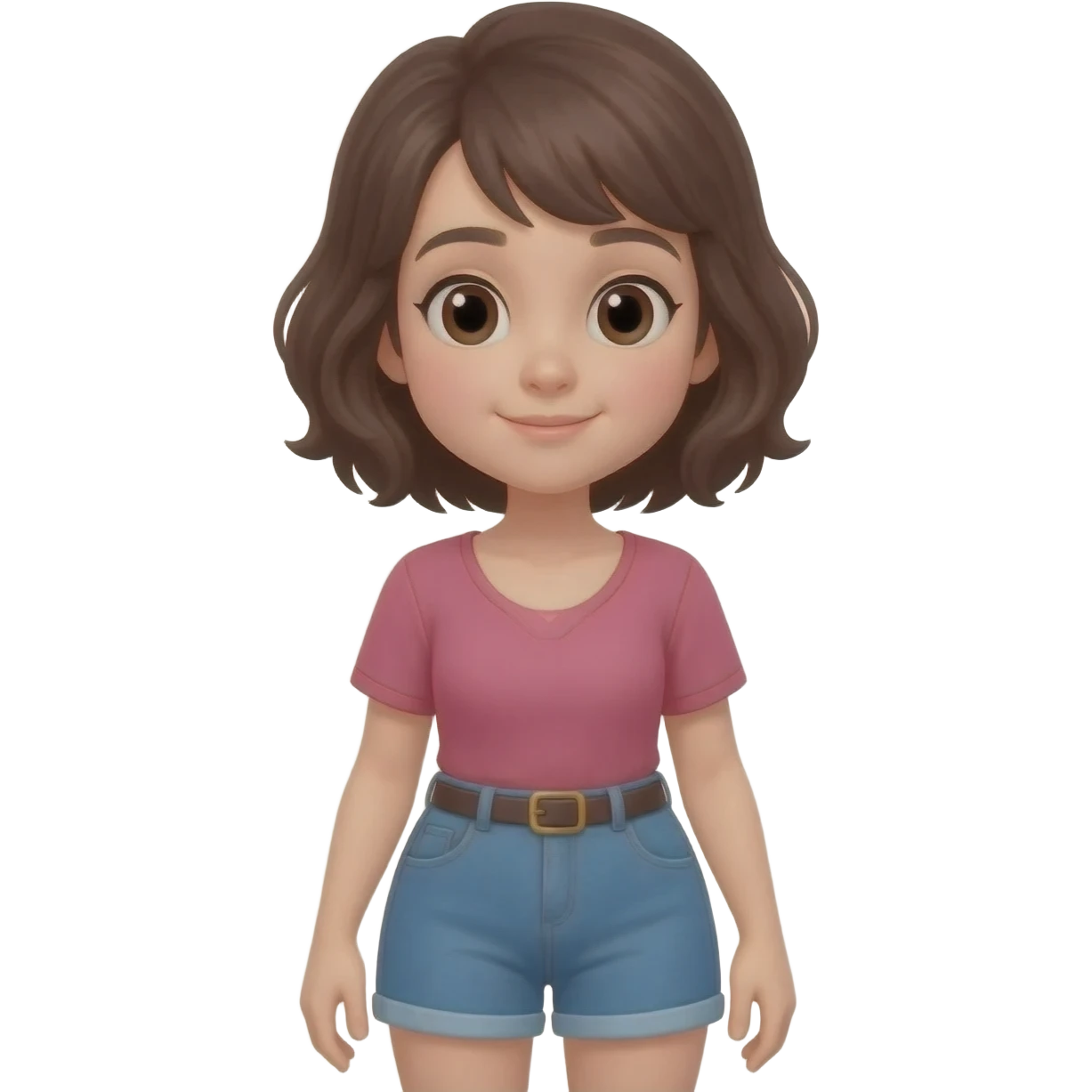 Mujer de 20 años, cuerpo completo. emoji