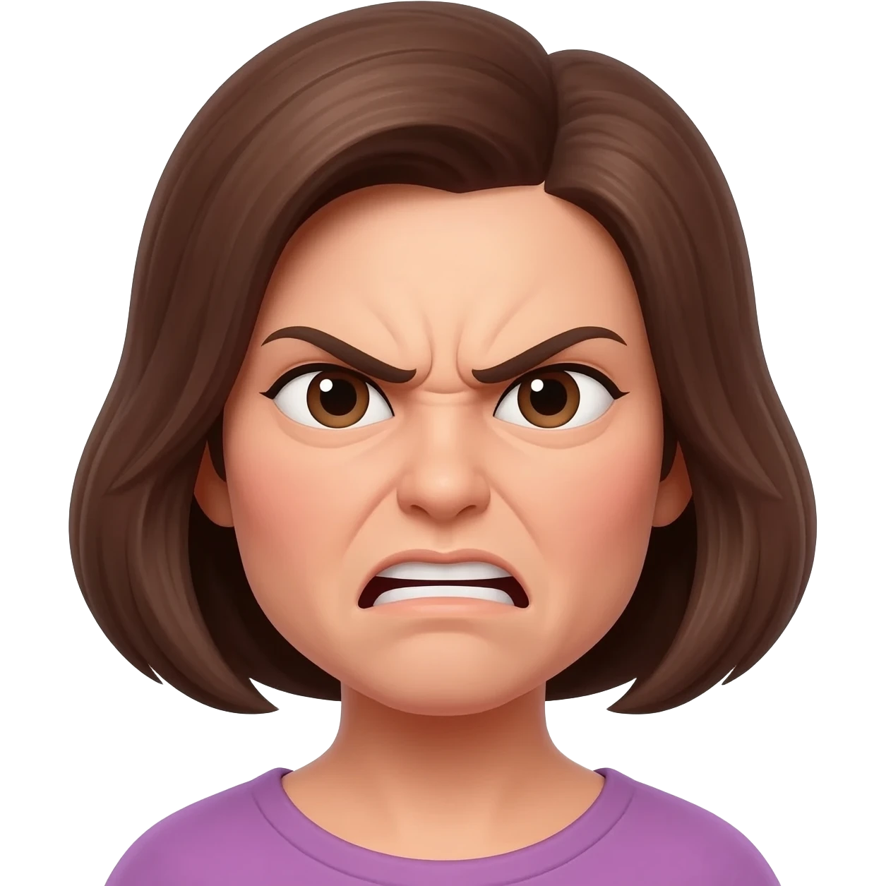 little bit angry mom talking emoji