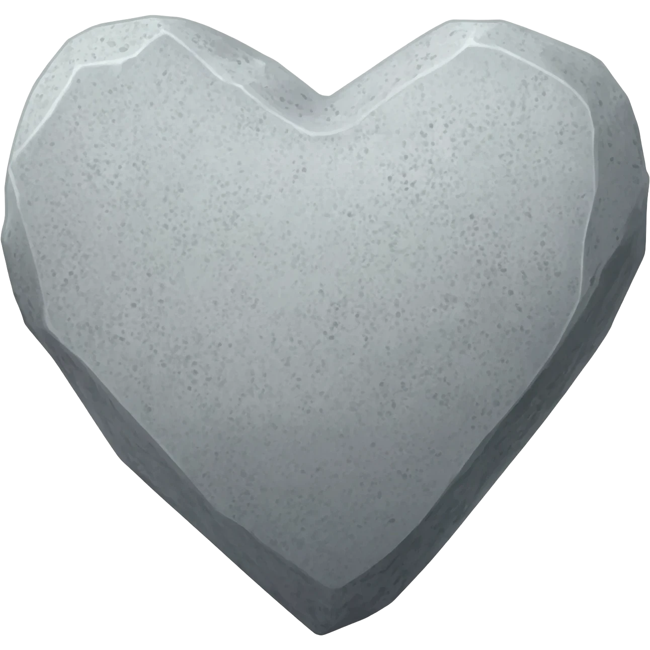 Stone heart emoji
