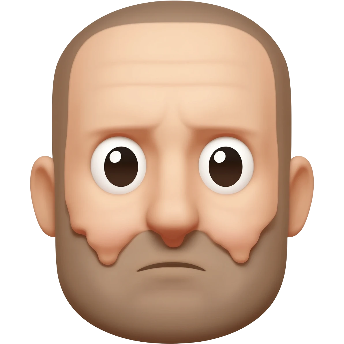 Disgusting face emoji