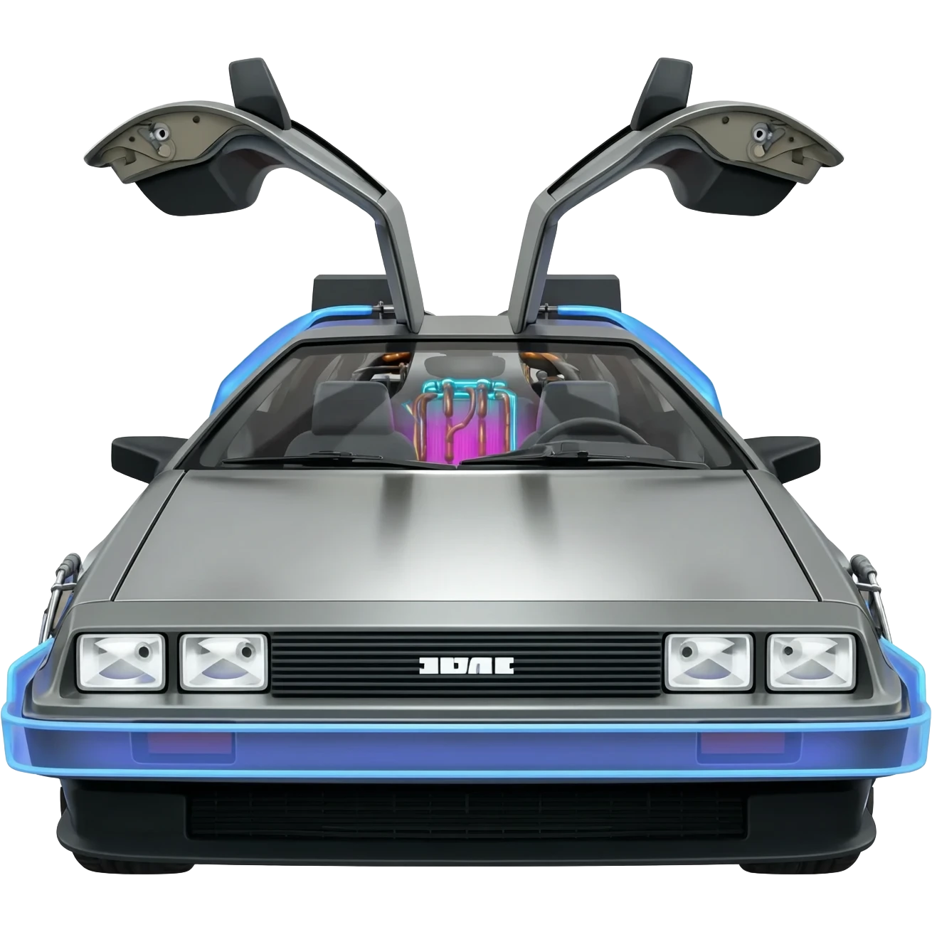 DeLorean Time Machine from Back to the Future emoji