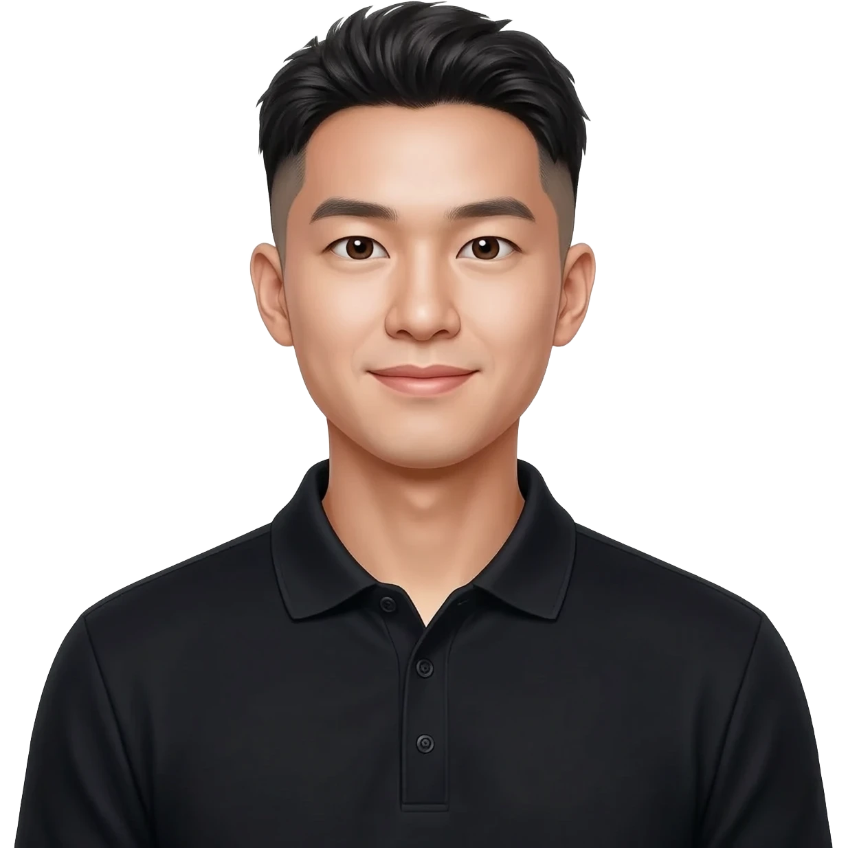 Korean man  fade hair cut 25 year old  emoji