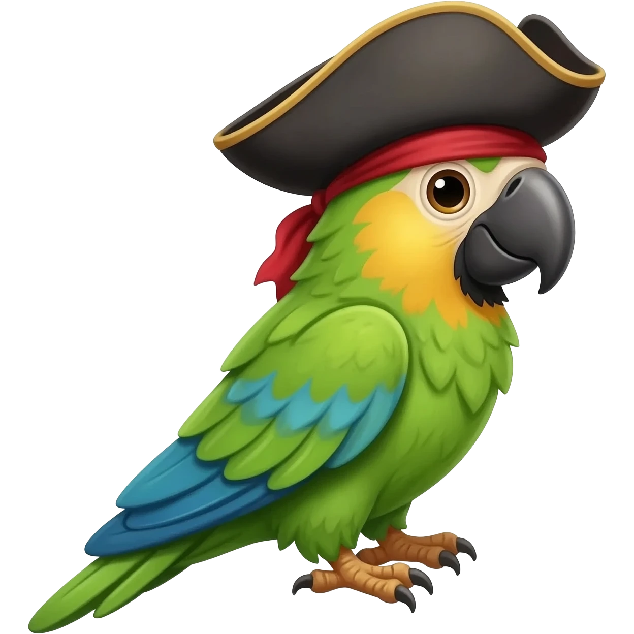 pirate and parrot emoji