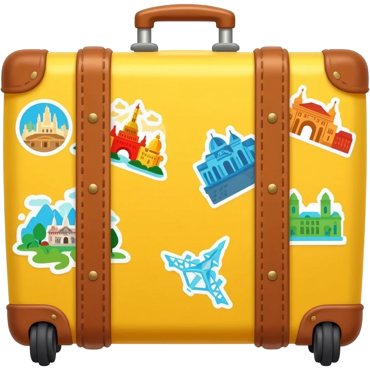 yellow holiday suitcase emoji