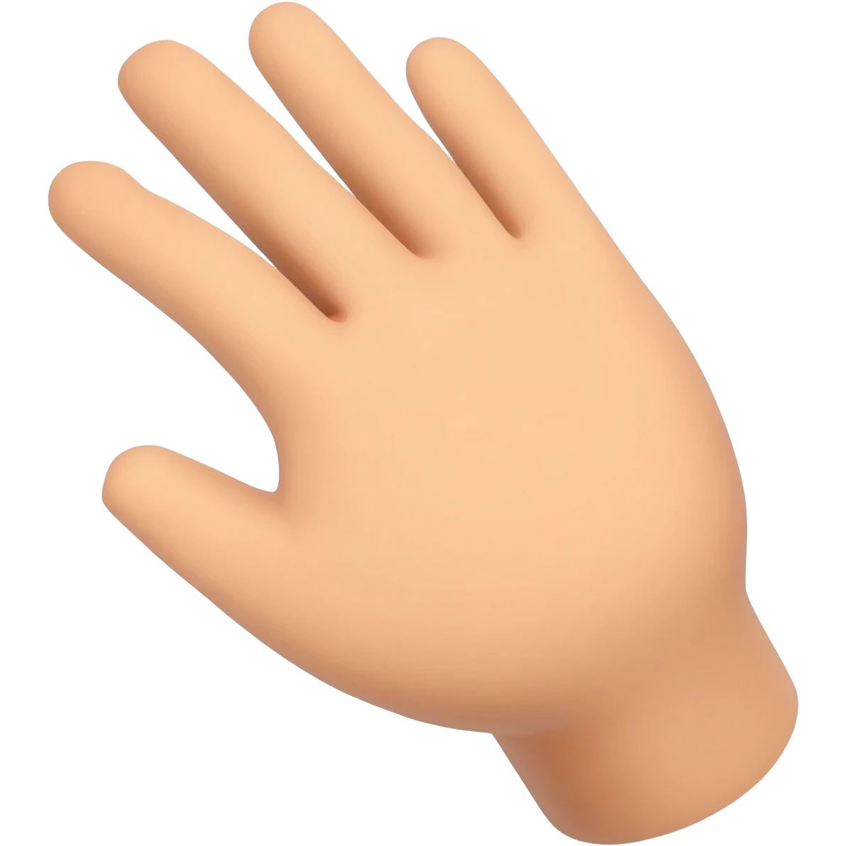 mano extendida emoji