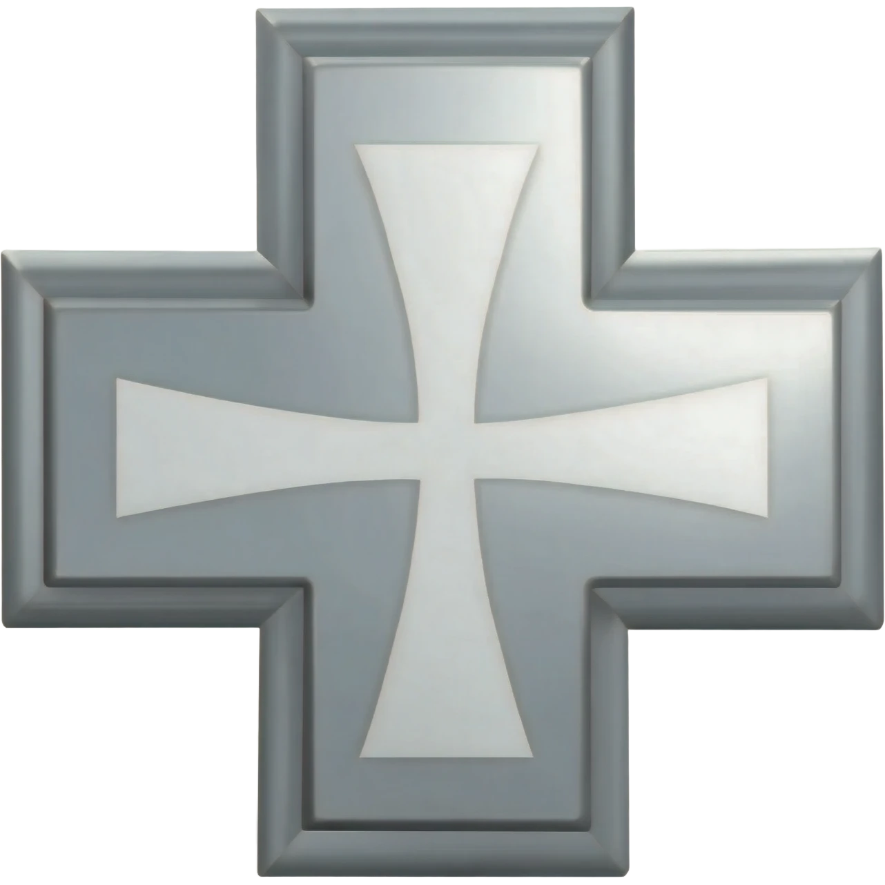Silver templar cross emoji