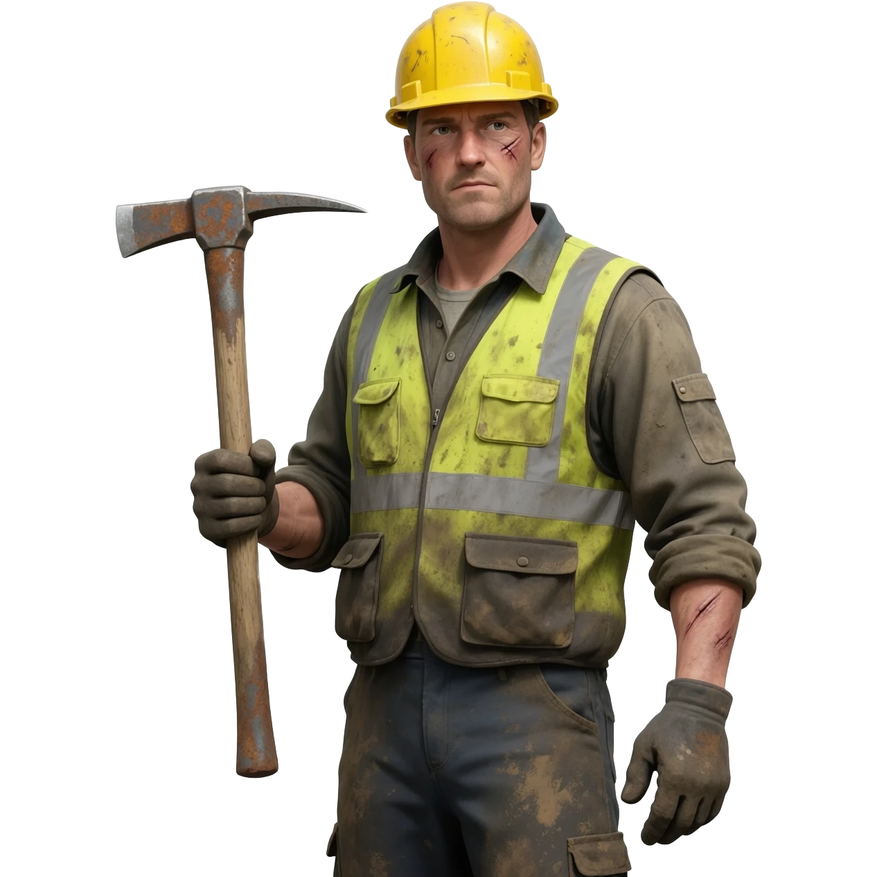miner man with tool emoji