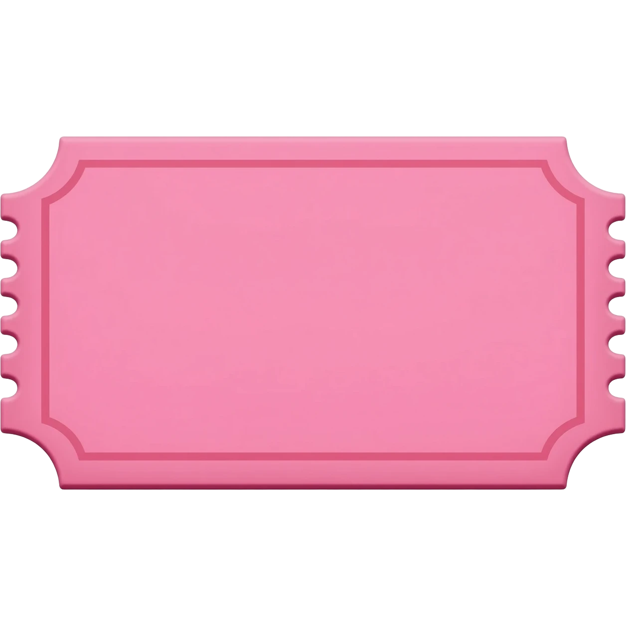 Pink ticket emoji