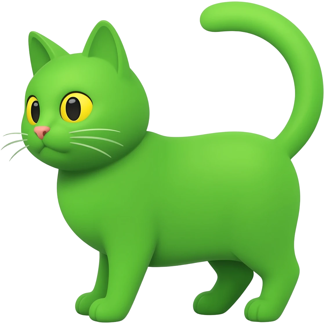 Brat Green cat emoji