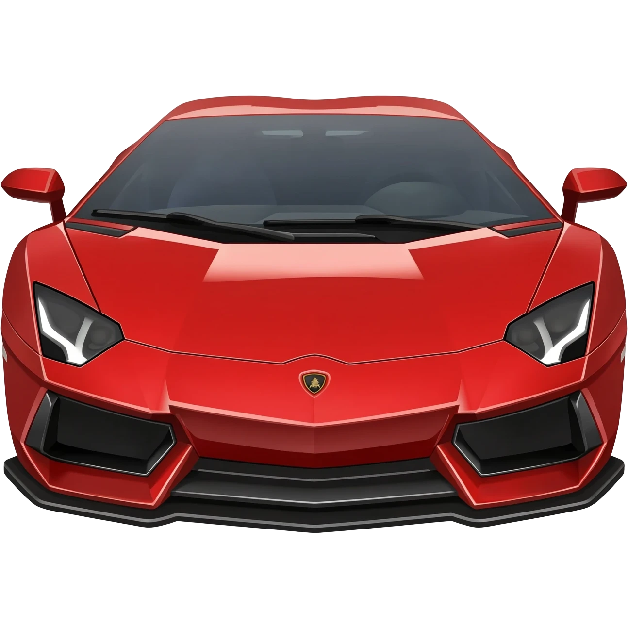 Lamborghini in red color emoji