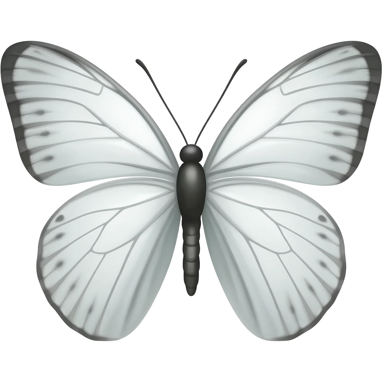 White butterfly emoji