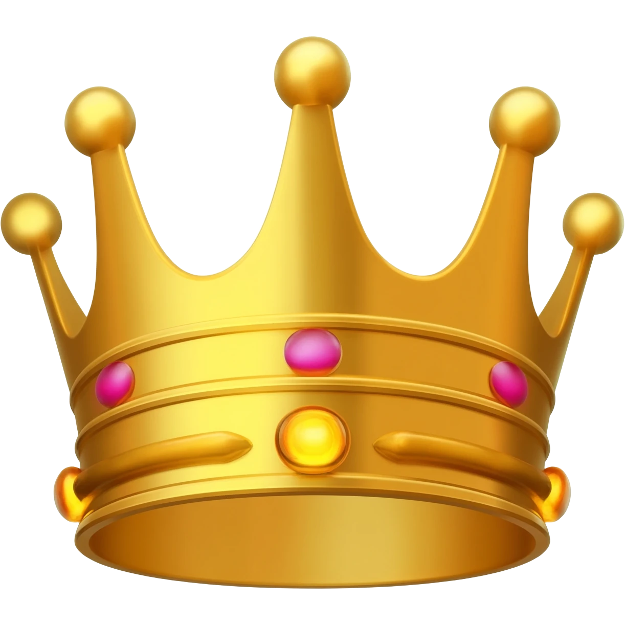 Gold crown for a queen emoji