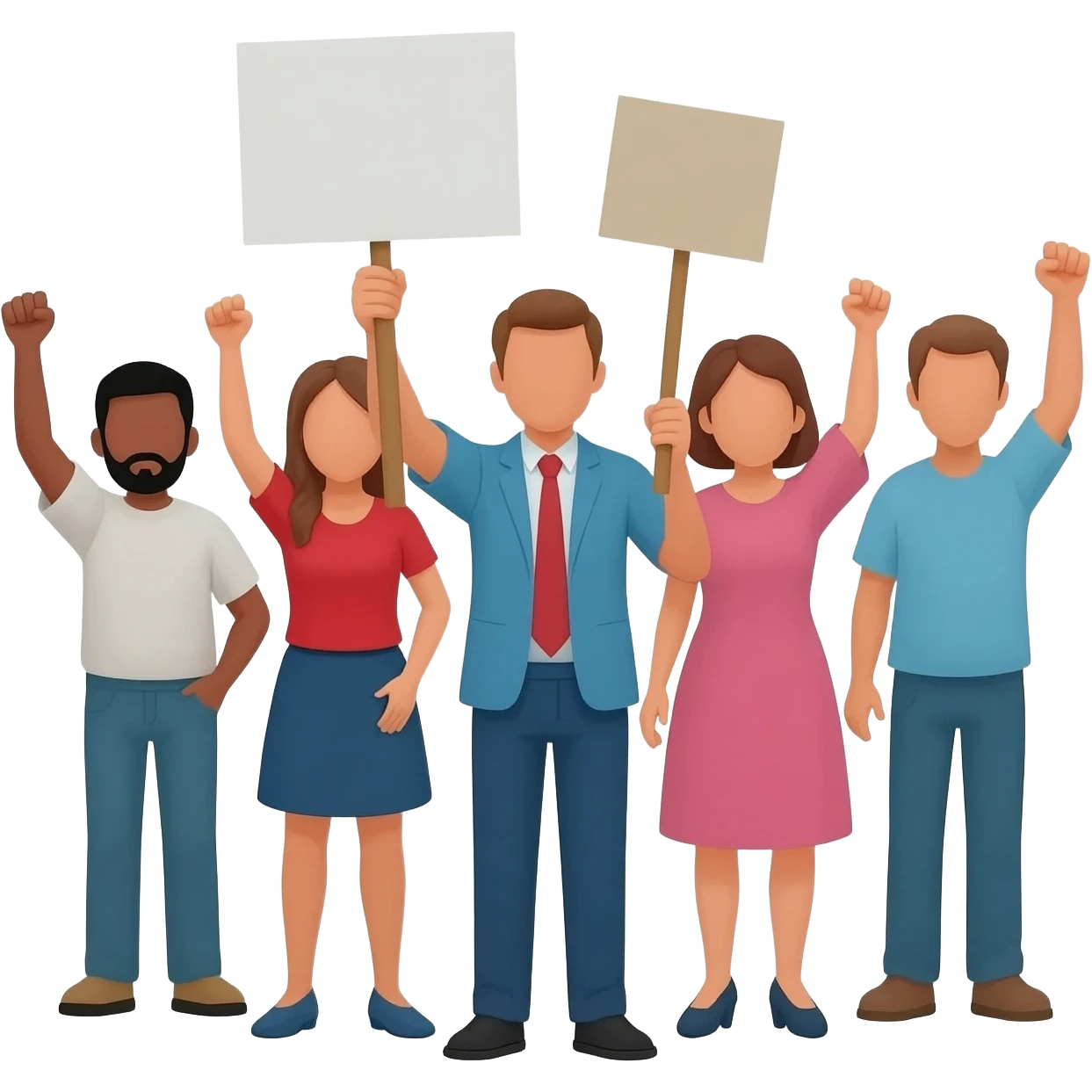 manisfestación política emoji