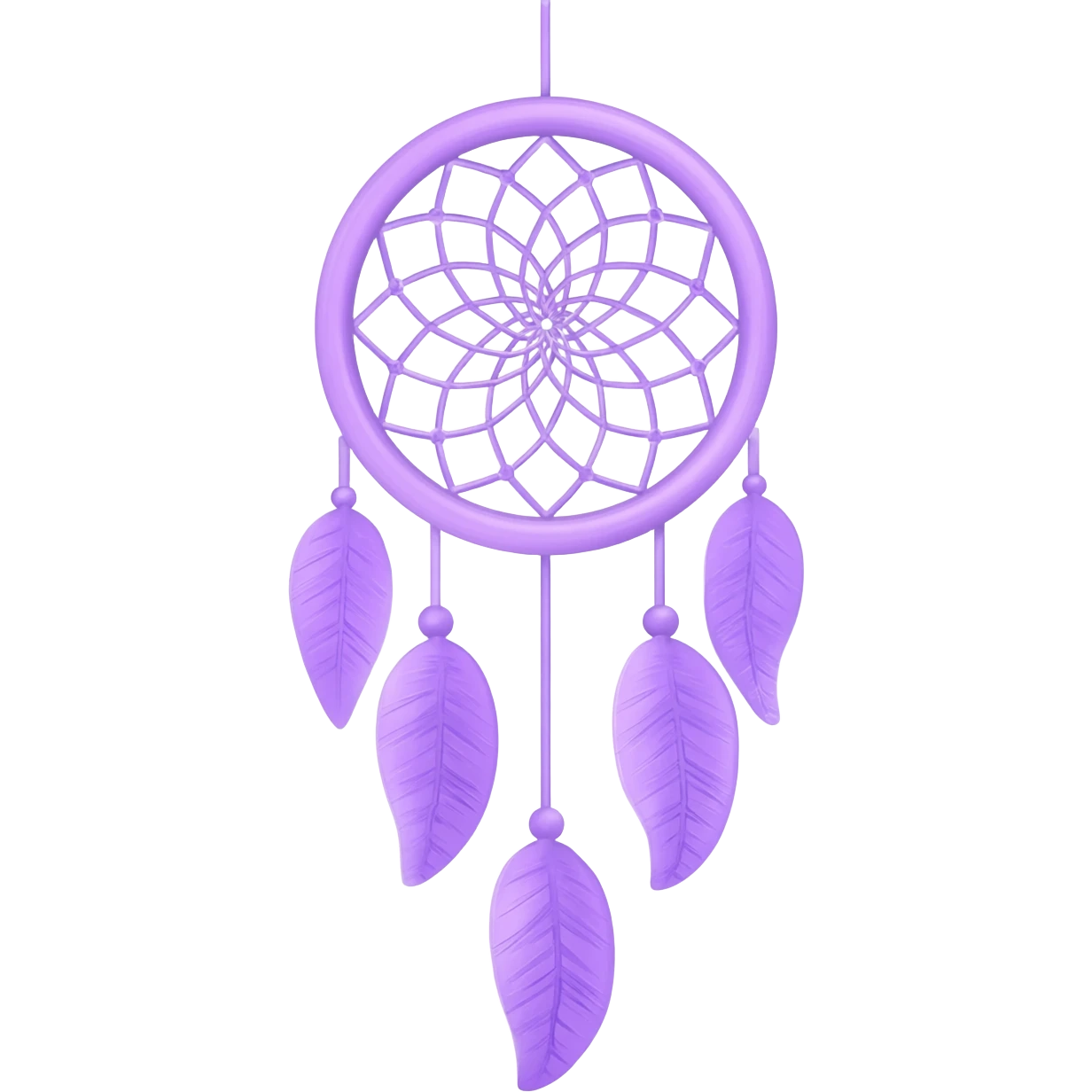 Lavender lilac pastel purple dreamcatcher-suncatcher emoji