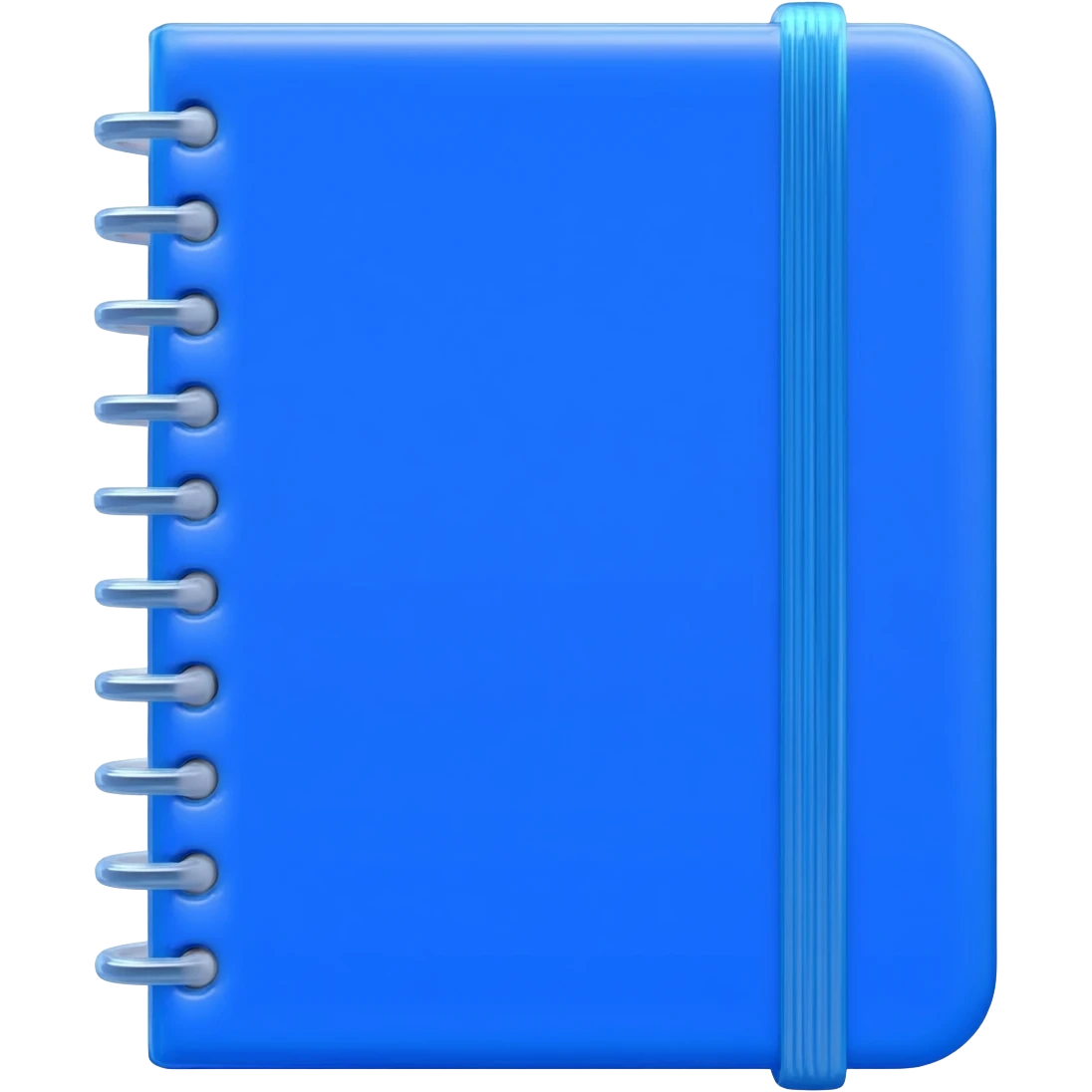 blue shine notebook emoji