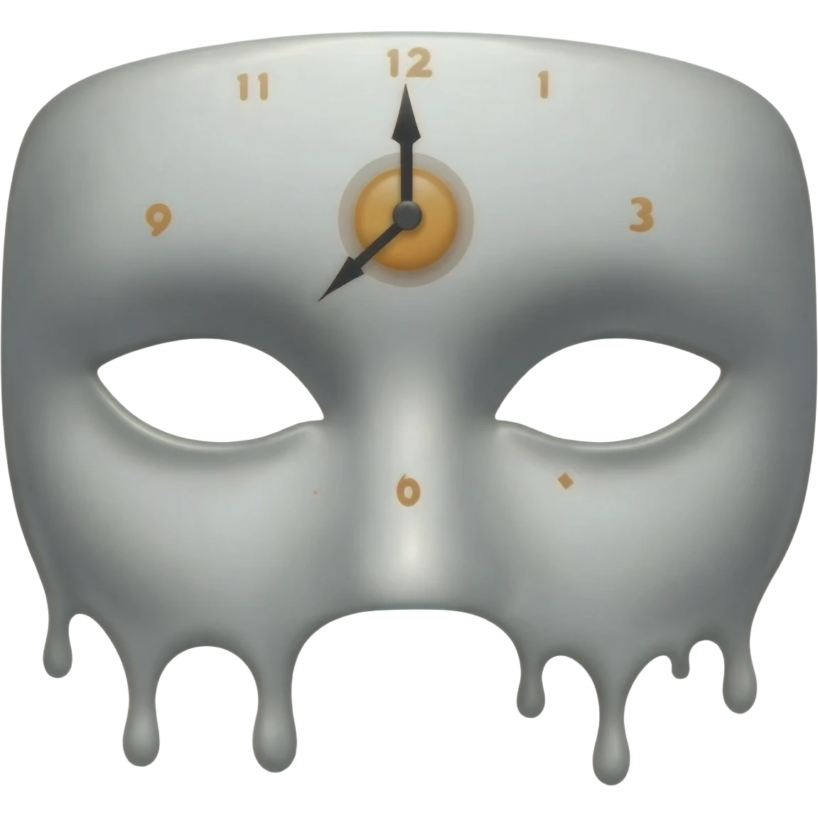 Salvador Dalí mask emoji