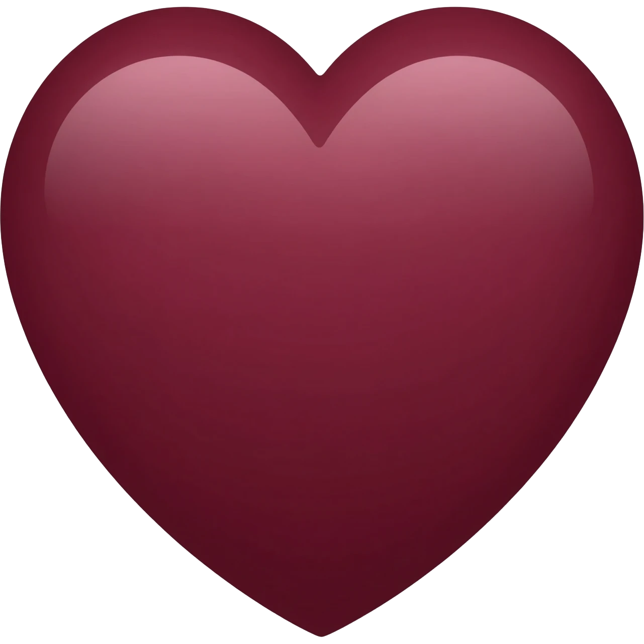 Burgundy heart emoji