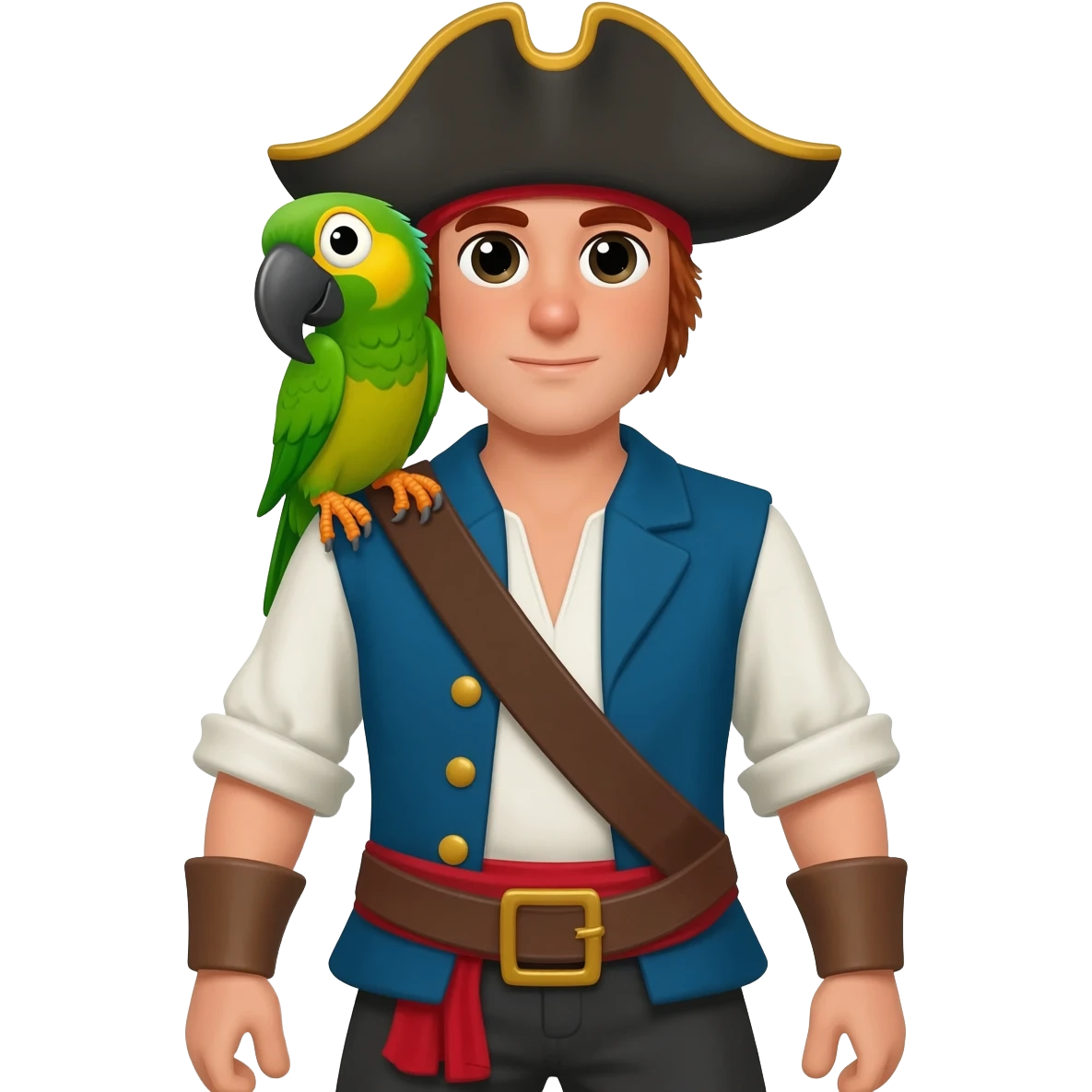 pirate and parrot emoji