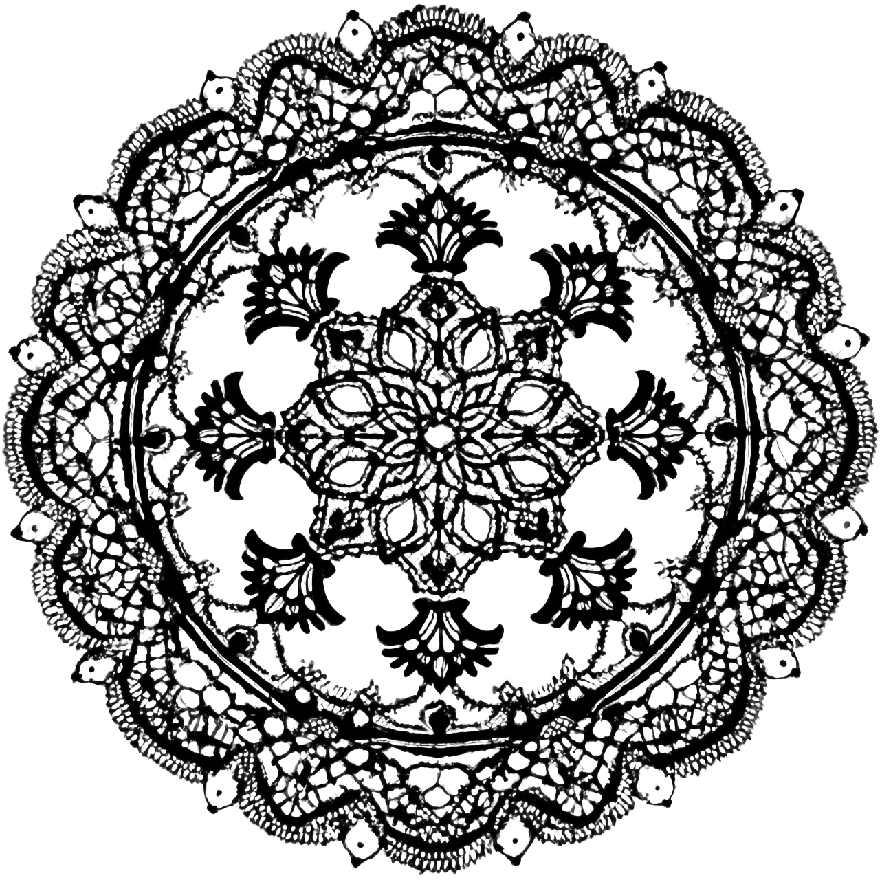 Sexy black lace emoji