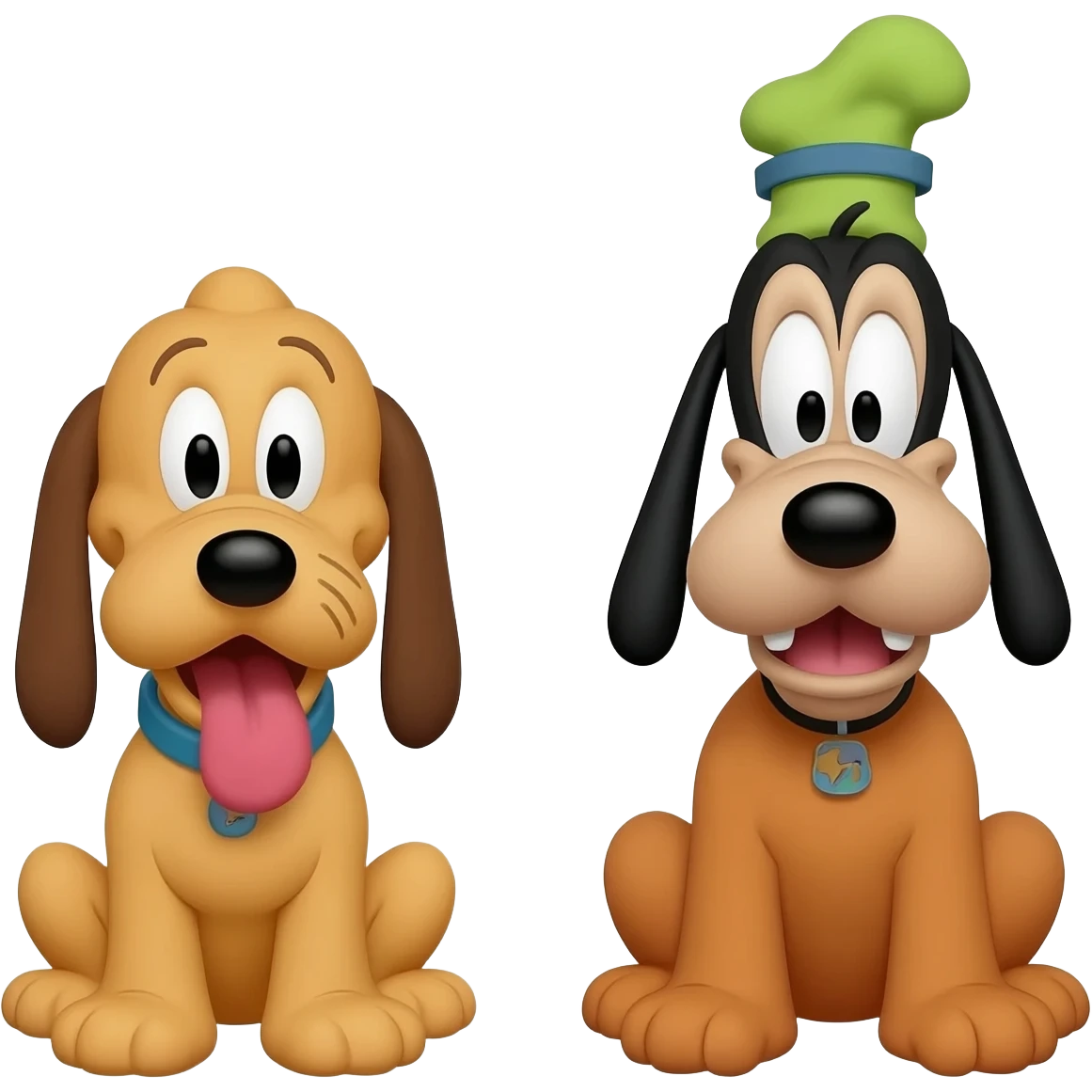 Pluto Dog & Goofy Dog emoji