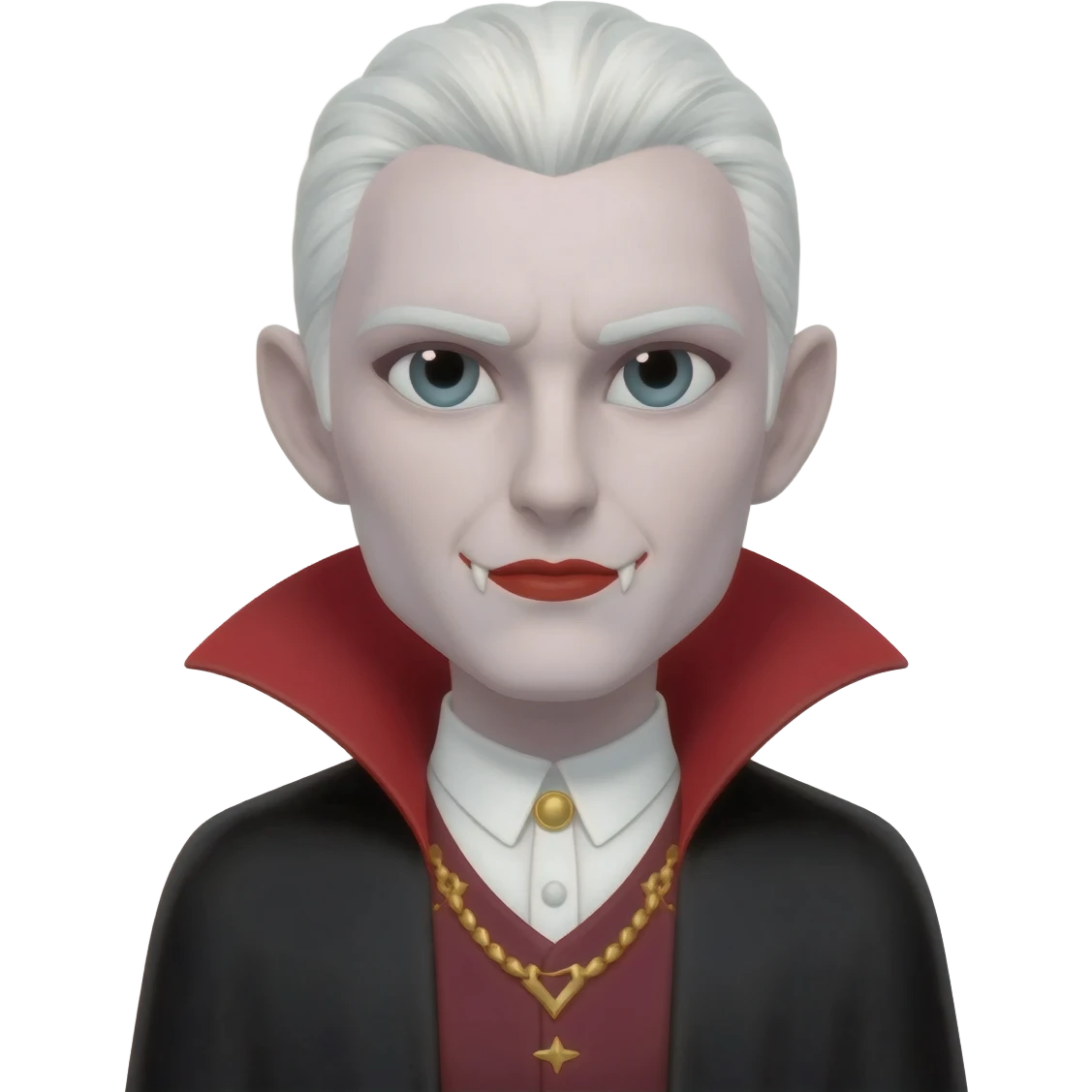 white hair vampire emoji