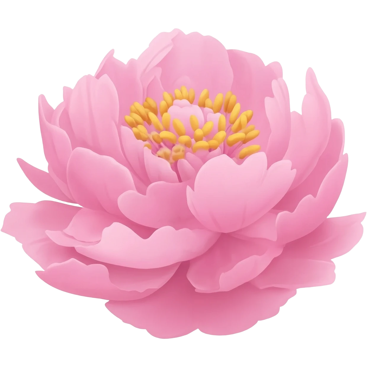 Peony flower emoji