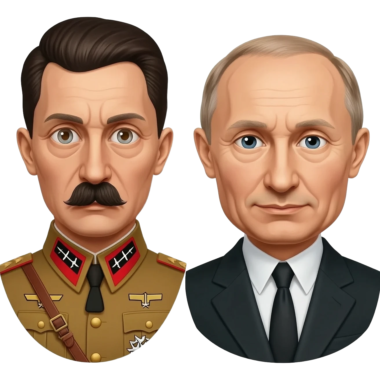 Hitler et Vladimir poutine emoji