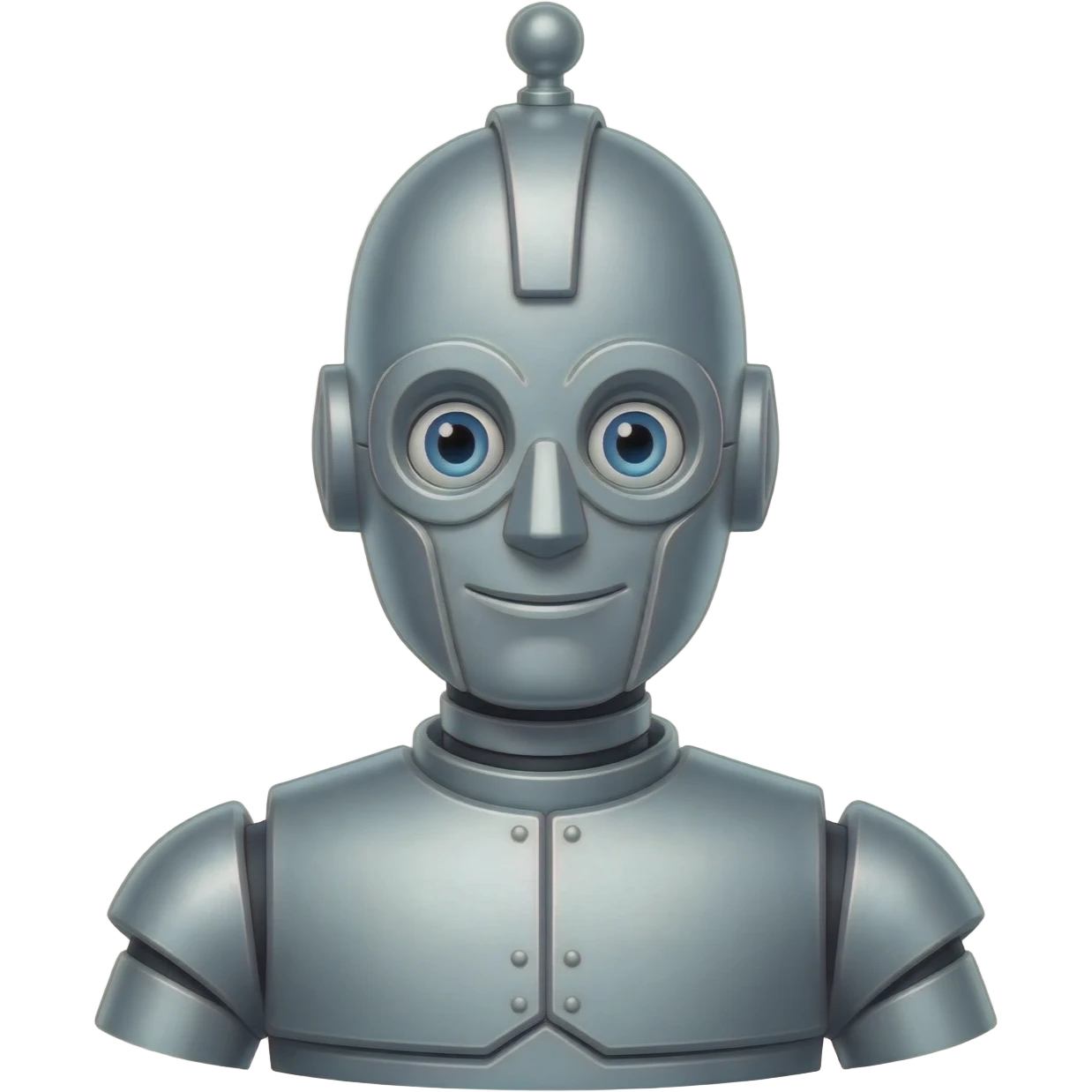 The Tin Man from The Land of Oz with blue eyes emoji