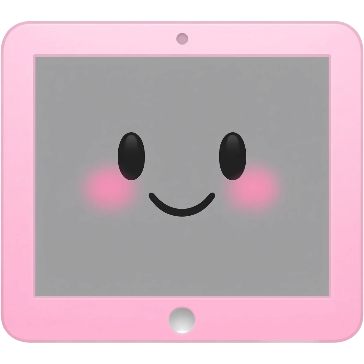 iPad pink kawaii emoji