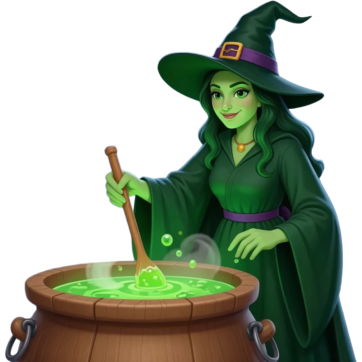green witch cooking potion emoji