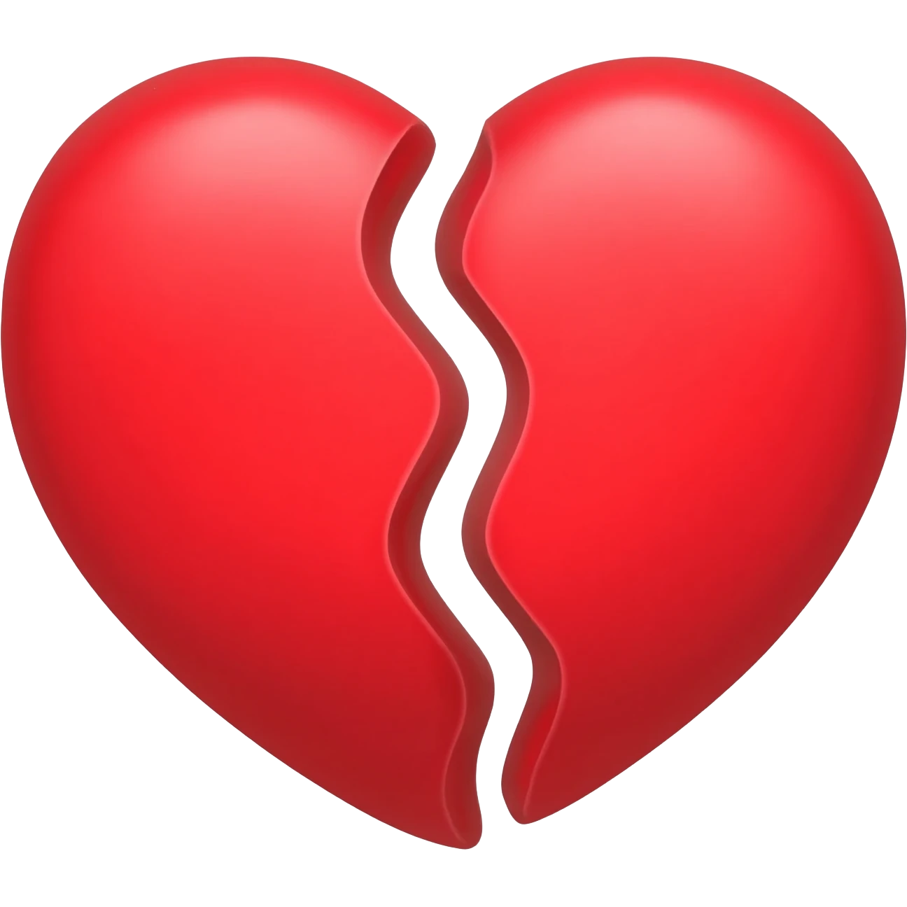 Half red heart emoji