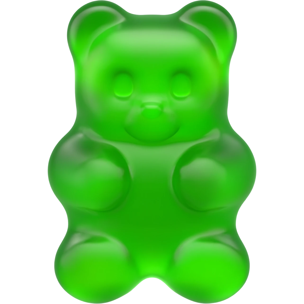 Green gummy bear emoji