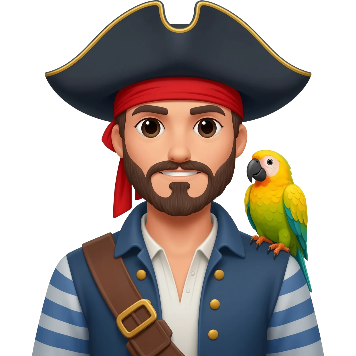 pirate and parrot emoji