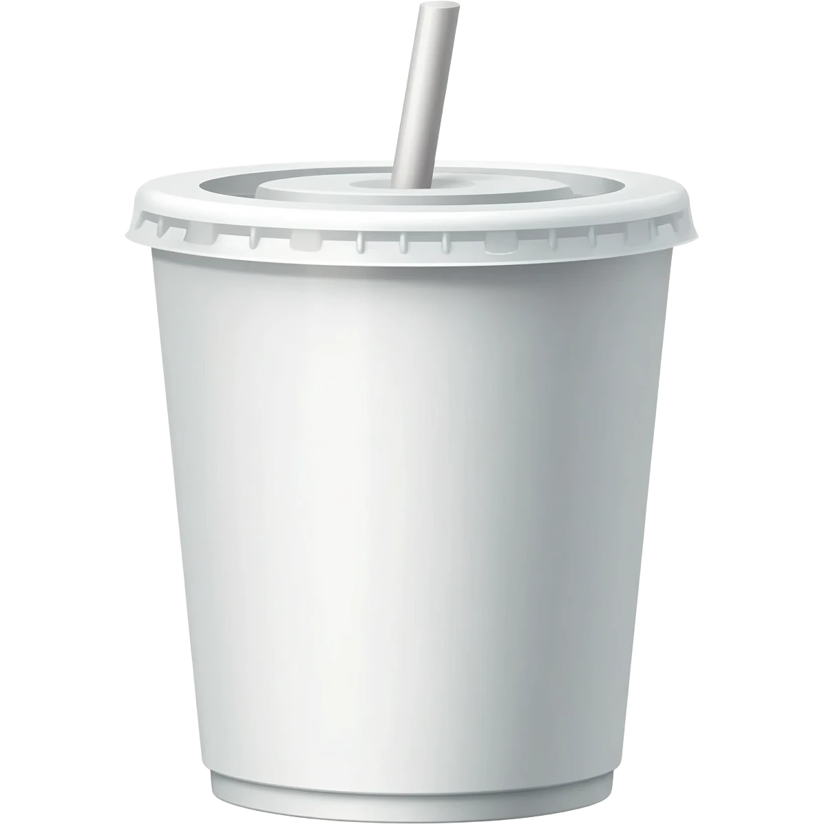 plain white soda cup from a fast food restaurant emoji