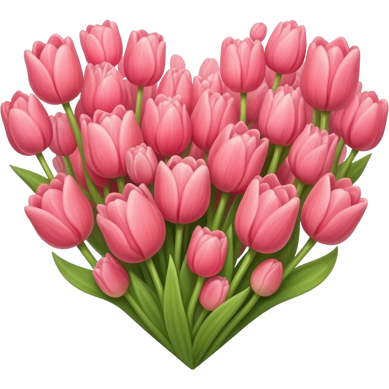 СЕРДЦЕ ИЗ ТЮЛЬПАНОВ emoji