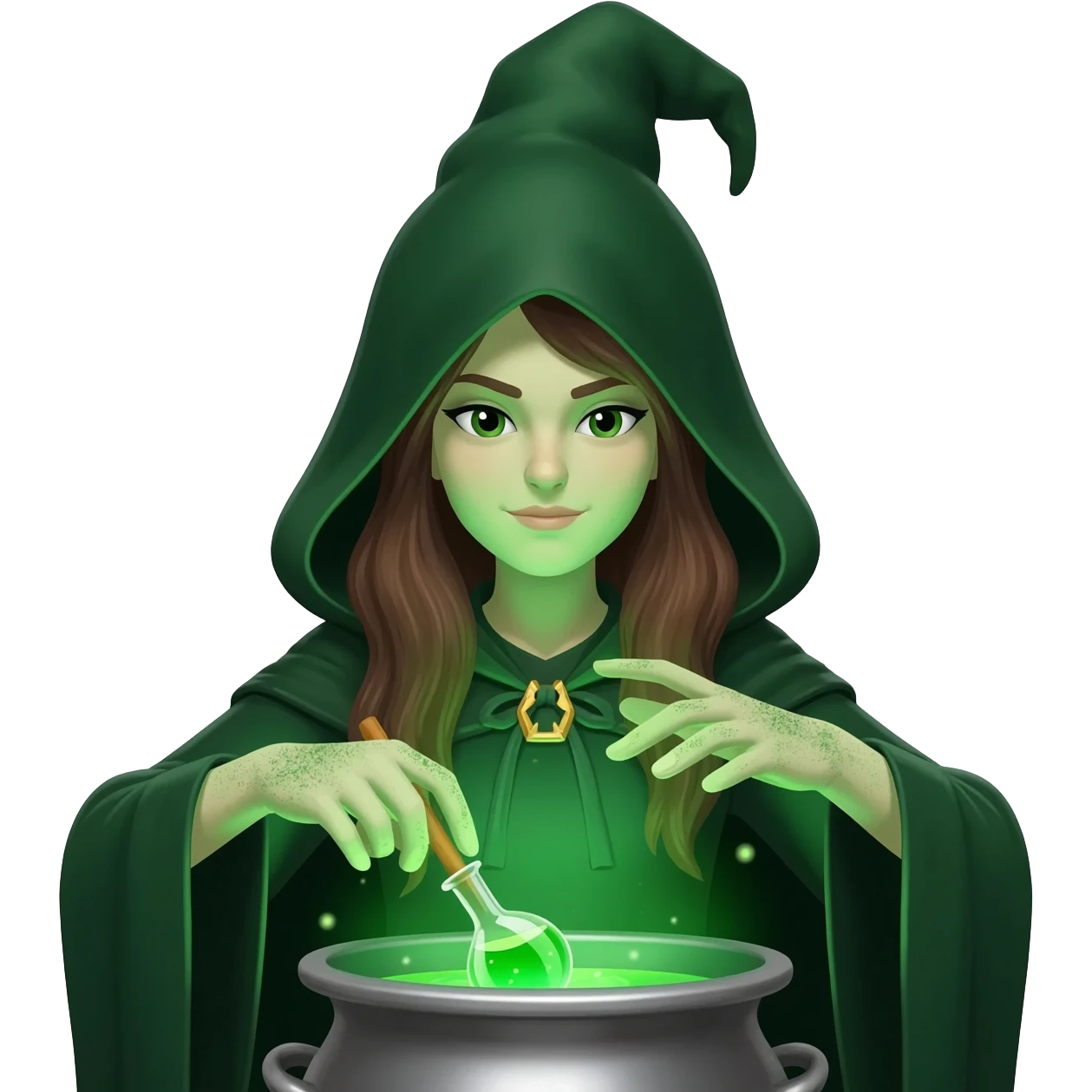 green witch cooking potion emoji