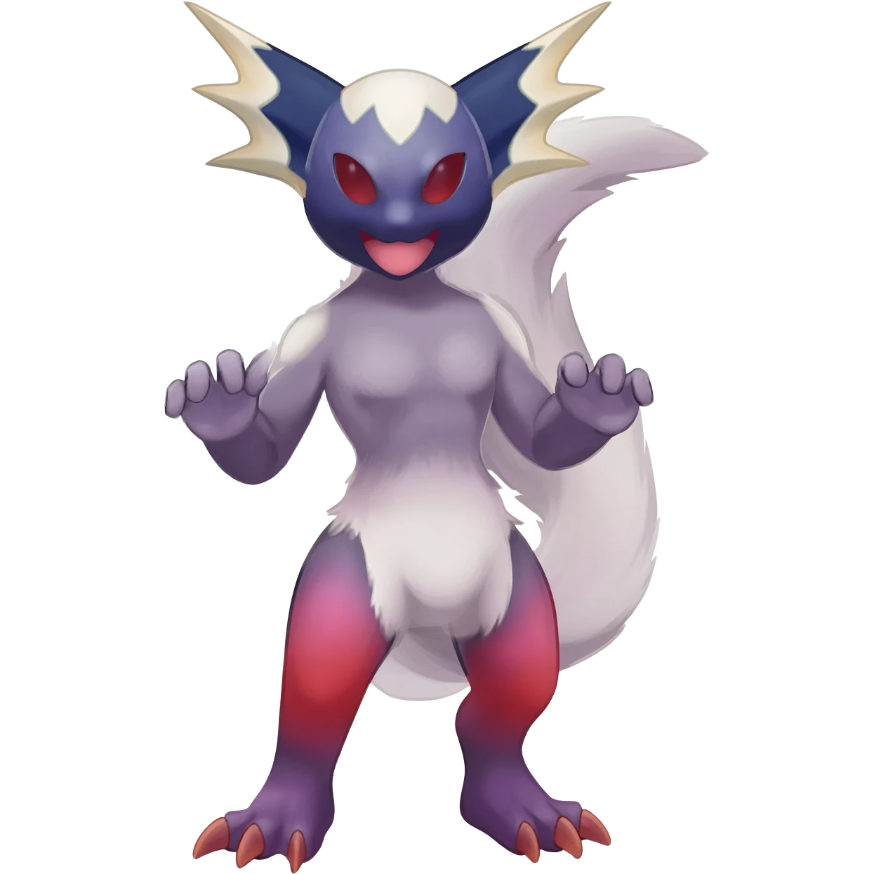 Noibat-Absol-Nargacuga-Zorua-Torracat-fusion-Fakemon-Pokémon-creature  emoji