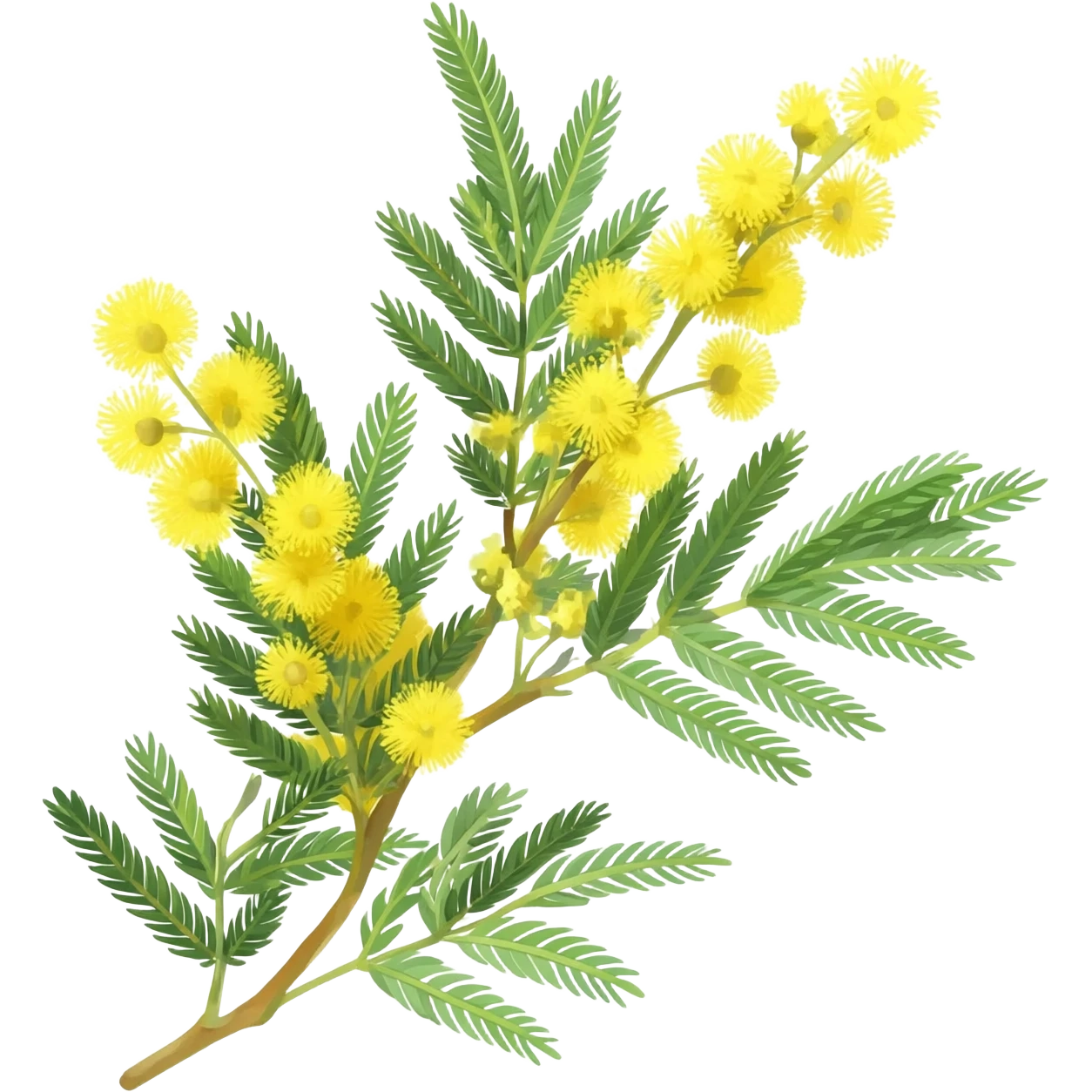 Mimosa ramoscello emoji