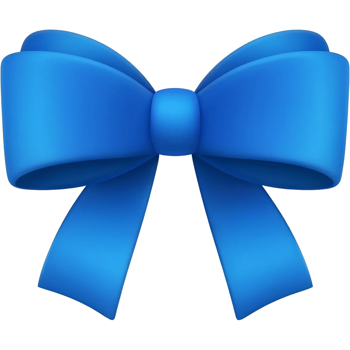 Blue bow emoji