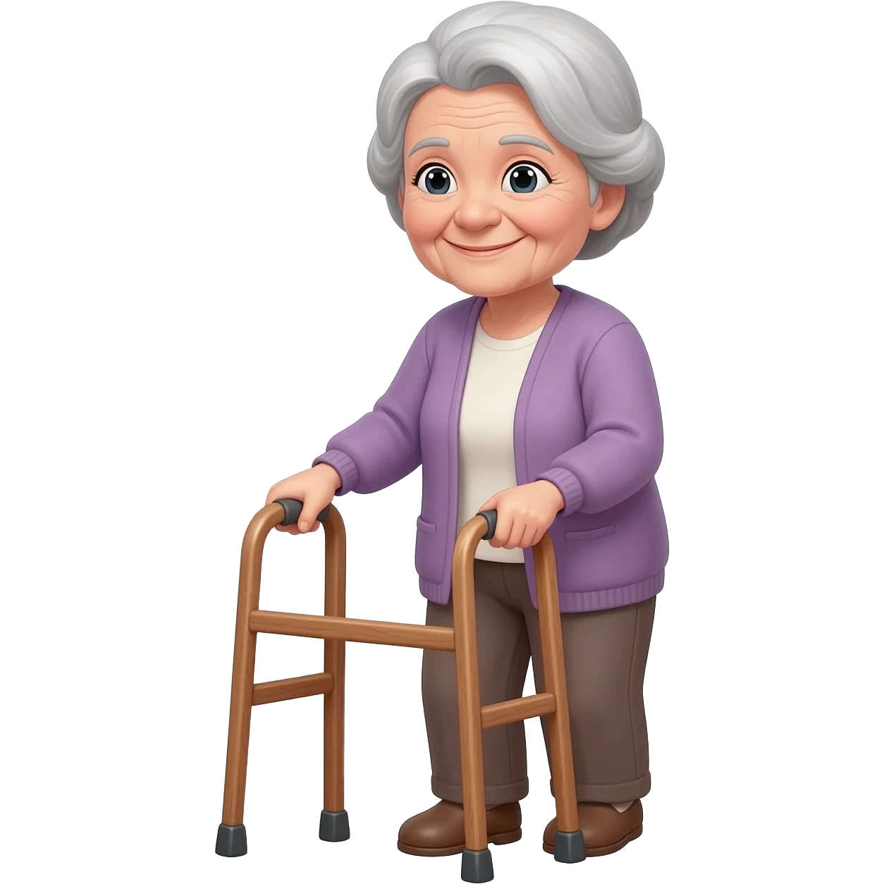 Grandma walking frame emoji