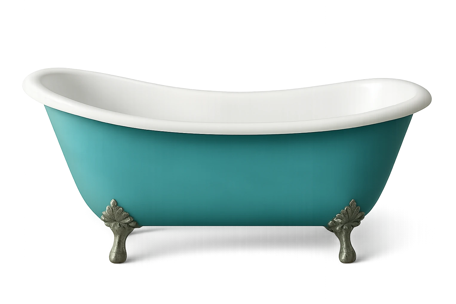 realistic beautiful turquoise bathtub emoji