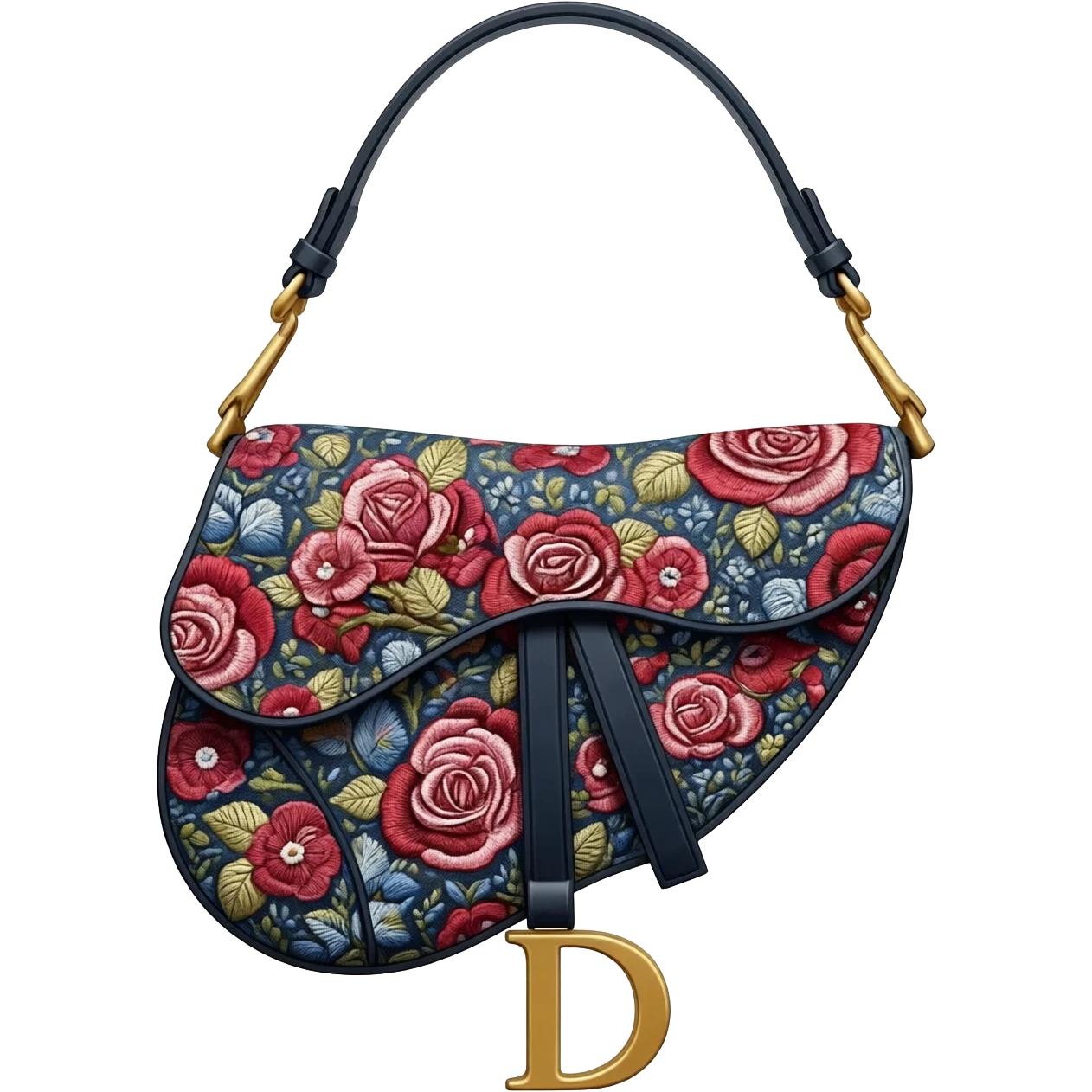 floral dior saddle bag emoji