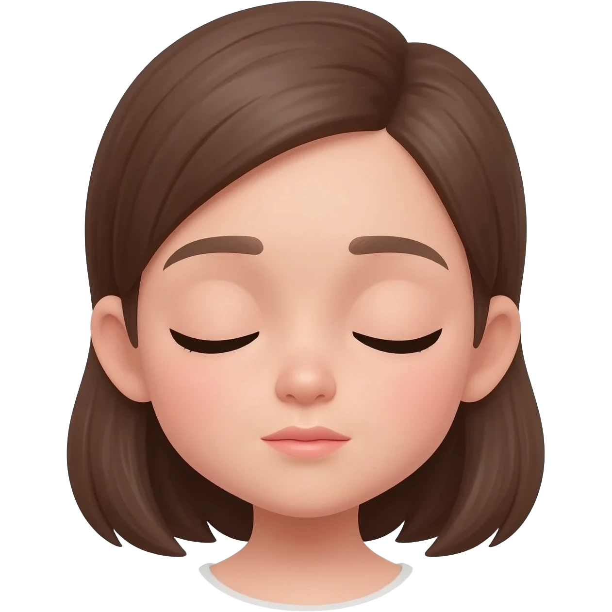 sleepy girl emoji