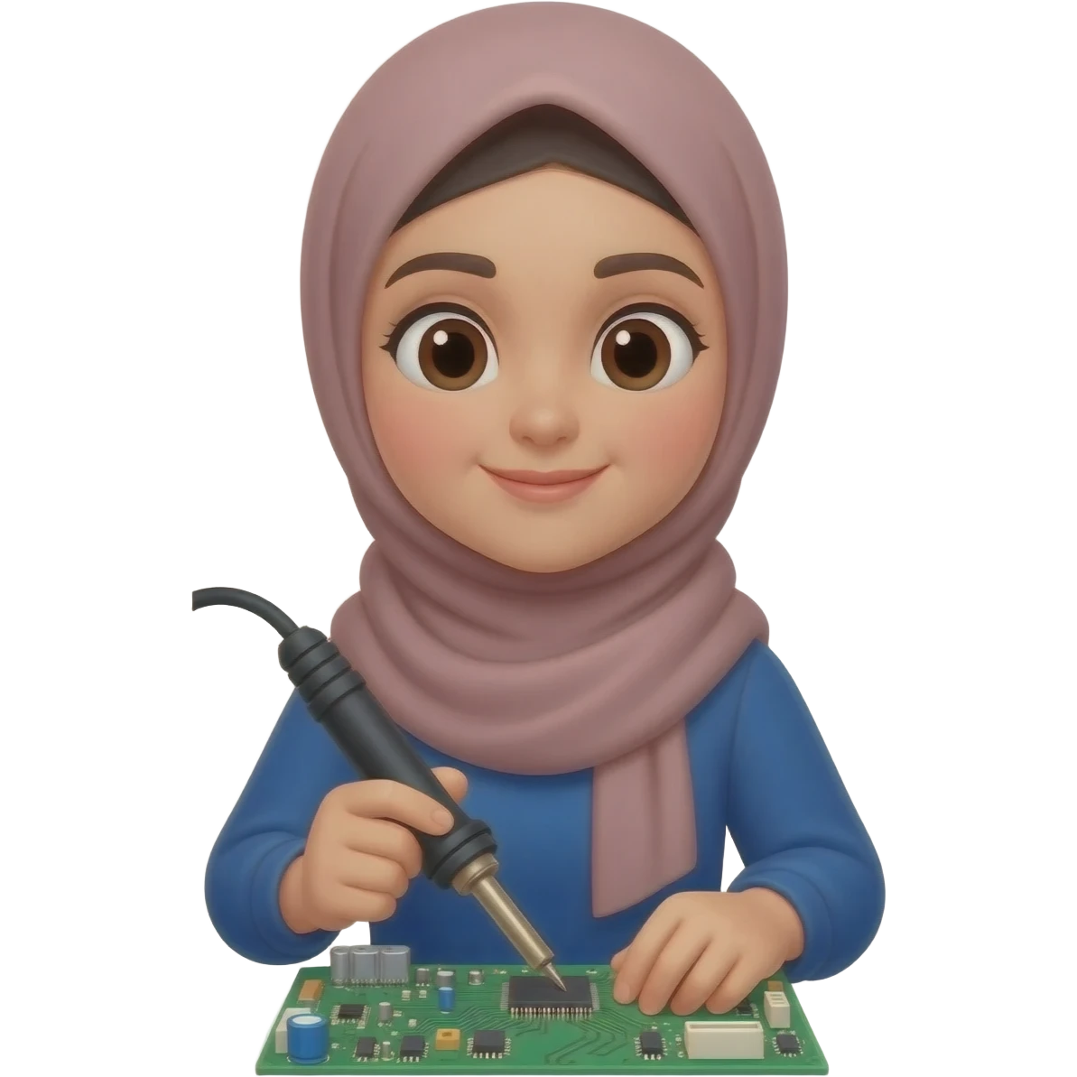 technician girl hijab emoji