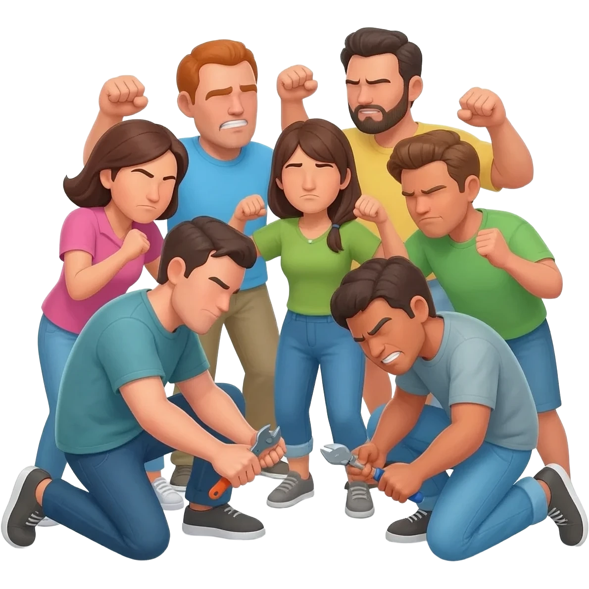 Need a custom emoji for we fight, we fix, we stay emoji